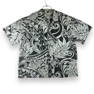 Anuenue Creations Hawaiian Shirt Mens Size 3XL Aloha Luau Resort Tribal USA Made